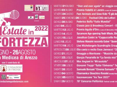 Estate in Fortezza 2022, teatro, intrattenimento e musica alla Fortezza Medicea di Arezzo