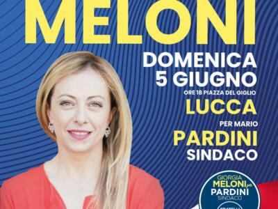 Amministrative: Meloni a Lucca e Marina di Carrara