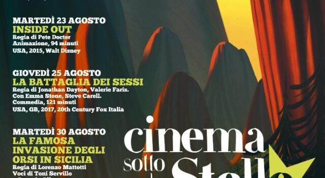 Cinema sotto le stelle a Calci, cinque proiezioni gratuite