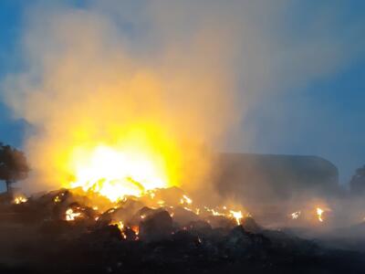 Incendio di Roselle: in campo anche la Protezione Civile Comunale