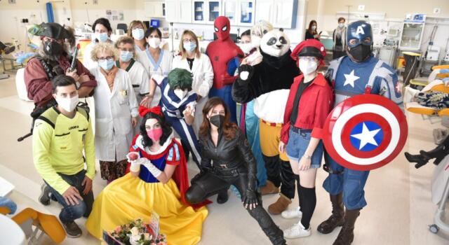 Al centro trasfusionale di Cisanello sono arrivati i supereroi ! una domenica di donazioni di sangue