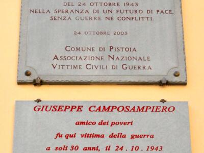 Martedì il ricordo delle 140 vittime civili del primo bombardamento aereo su Pistoia del 24 ottobre 1943