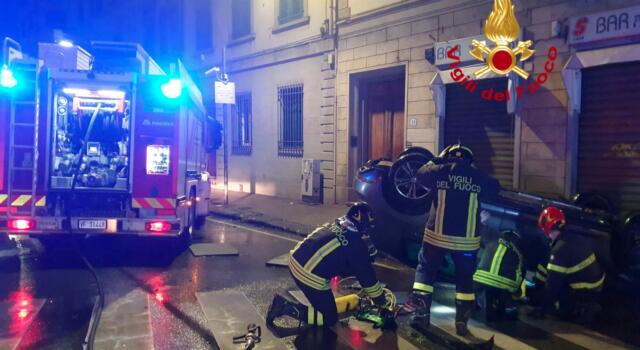 Interventi Vigili del Fuoco di Firenze, due incidenti e una gru caduta da un cantiere