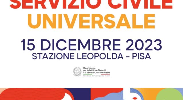 Pisa, il 15 dicembre Giornata nazionale servizio civile 