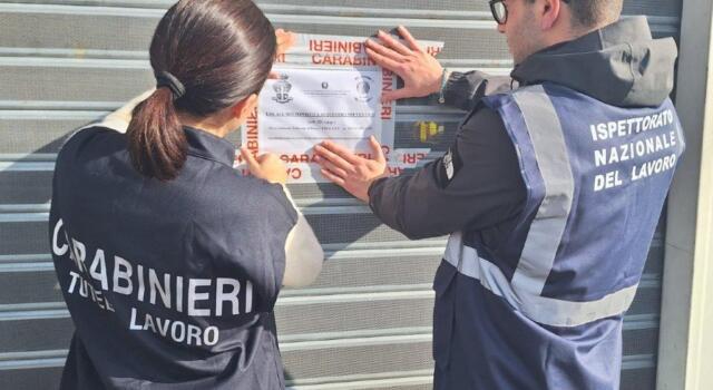 Attività completamente abusiva, carabinieri sequestrano officina